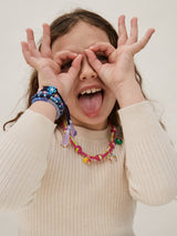 BaubleBar Knotty But Nice Kids Charm Necklace - Horseshoe - 
    Cord statement necklace for children 
  
