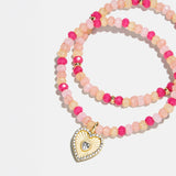 Bead Party Kids Bracelet Set  - Heart