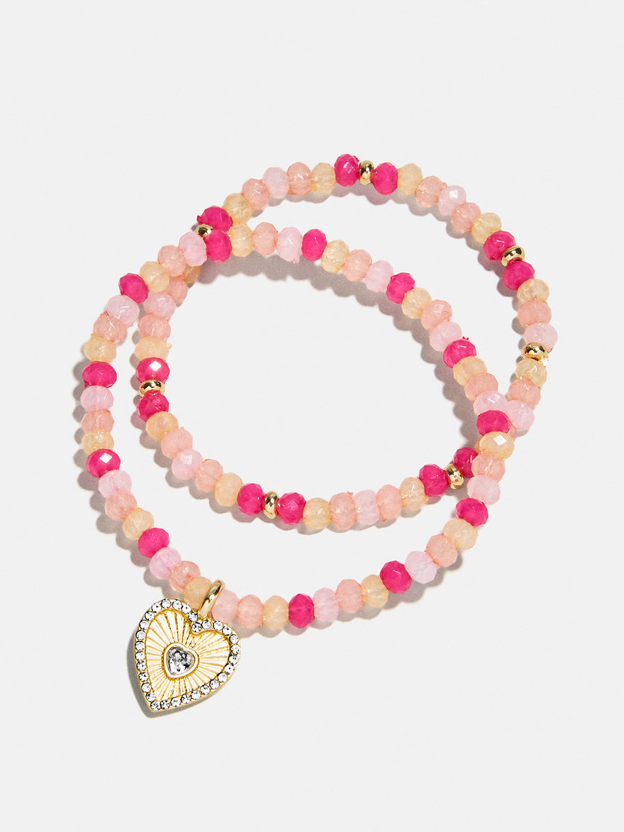 Bead Party Kids Bracelet Set  - Heart