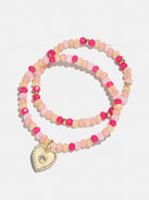 Bead Party Kids Bracelet Set  - Heart