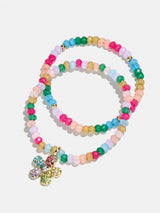 BaubleBar Bead Party Kids Bracelet Set  - Flower - 
    Set of two beaded bracelets 
  
