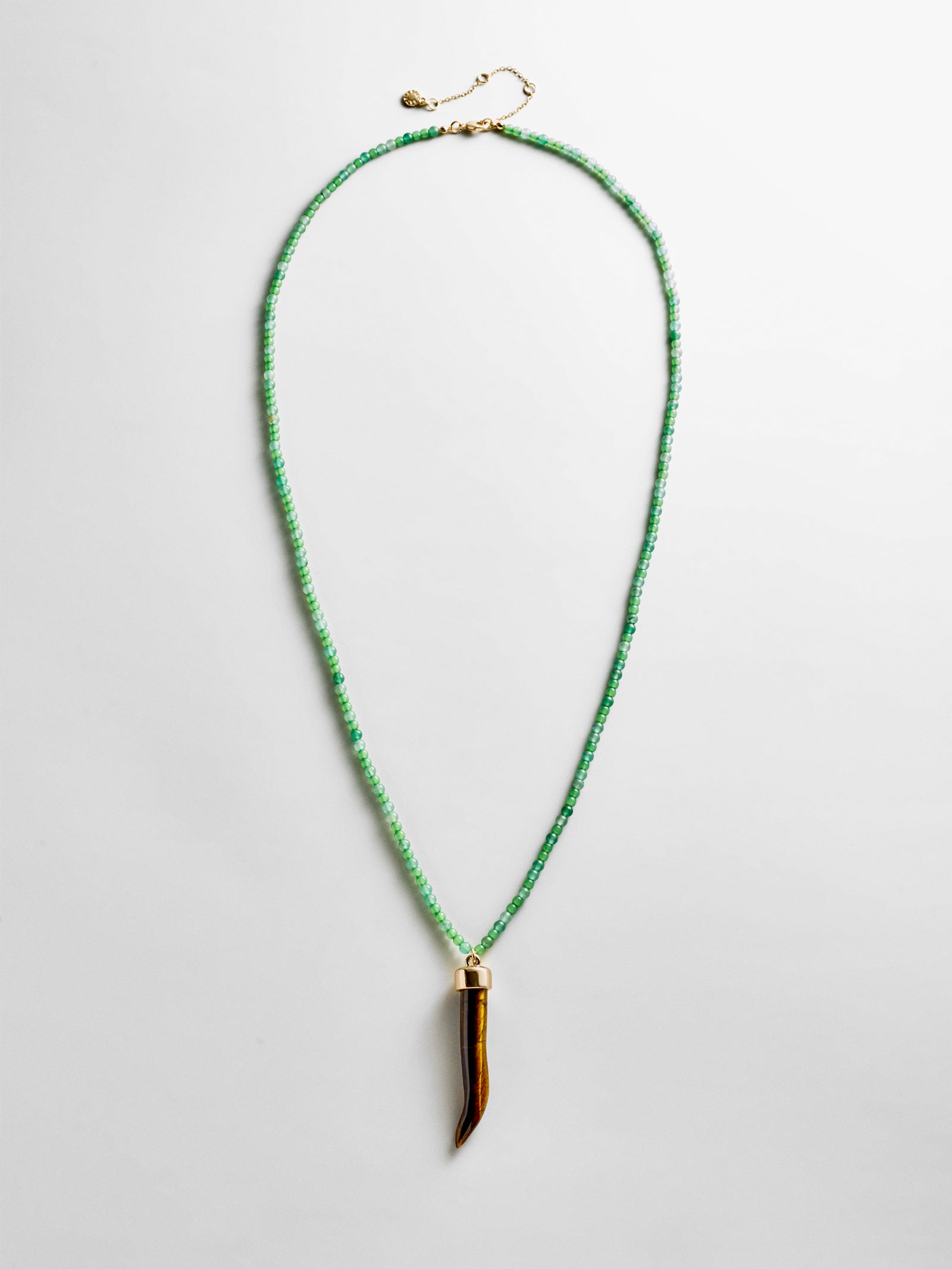 Maeve Semi-Precious Pendant Necklace - Jade