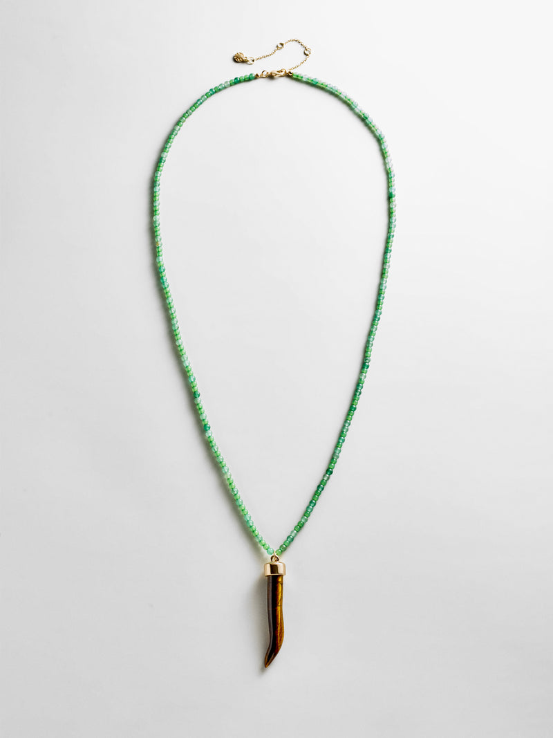 Maeve Semi-Precious Pendant Necklace - Jade