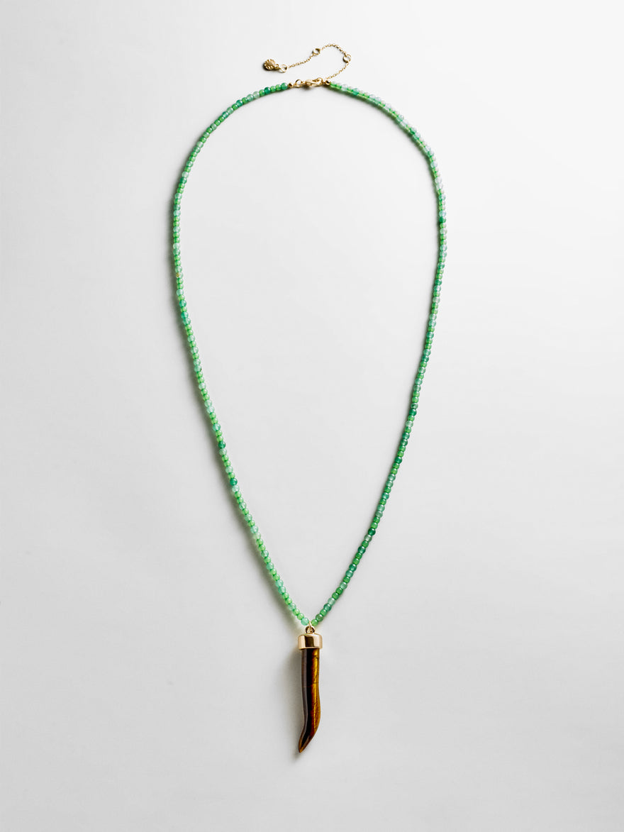 Maeve Semi-Precious Pendant Necklace - Jade
