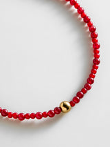BaubleBar Kyanna Semi-Precious Waterproof Anklet - Red Jasper - 
    Beaded anklet for stacking
  
