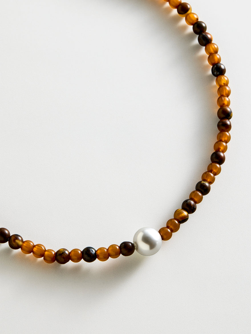 Kyanna Semi-Precious Waterproof Anklet - Tiger's Eye
