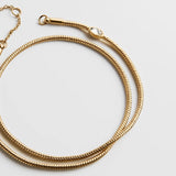 Gia Waterproof Anklet - Gold/Pavé