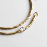 Gia Waterproof Anklet - Gold/Pavé