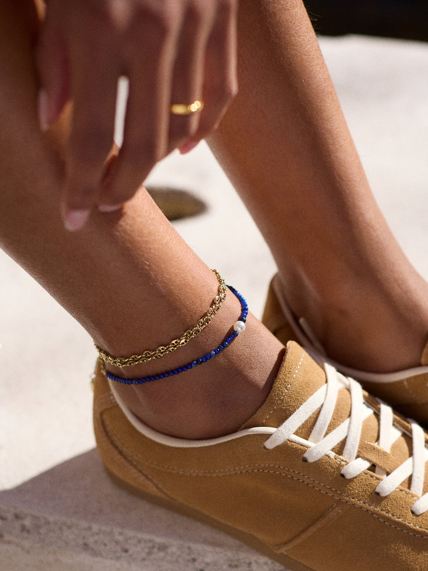Thalia Waterproof Anklet - Gold