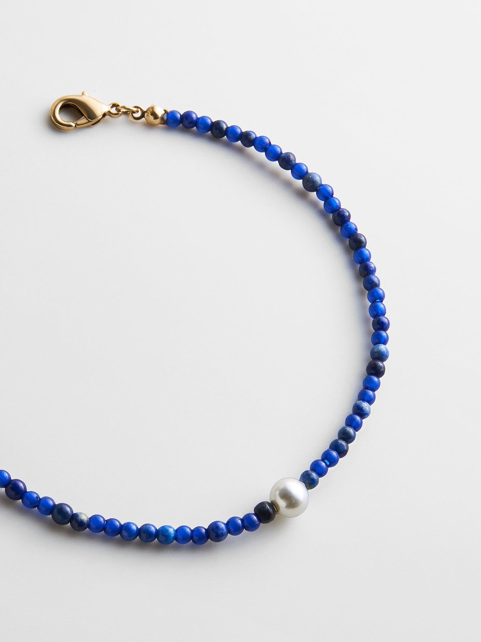 Kyanna Semi-Precious Waterproof Anklet - Lapis