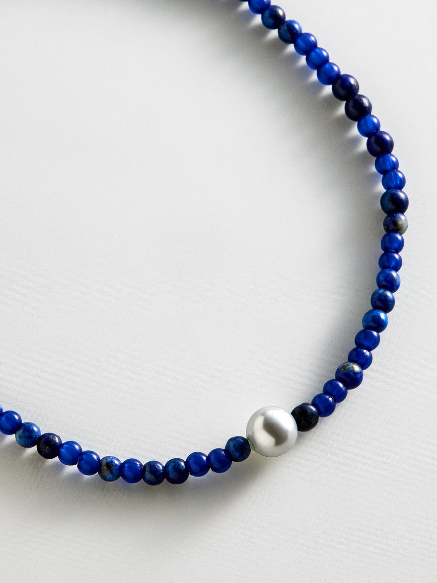 Kyanna Semi-Precious Waterproof Anklet - Lapis