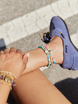 BaubleBar Brooke Semi-Precious Waterproof Anklet Set - Bright Multi - 
    Set of three beaded anklets
  
