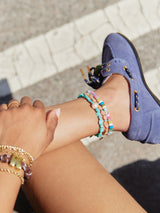 BaubleBar Brooke Semi-Precious Waterproof Anklet Set - Bright Multi - 
    Set of three beaded anklets
  
