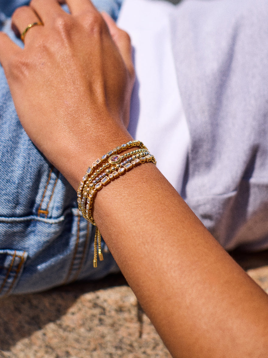 Brooke Tennis Bracelet - Mixed Stones