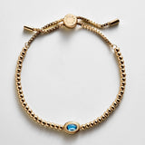 Valerie Bezel Pisa Bracelet - Blue Zircon