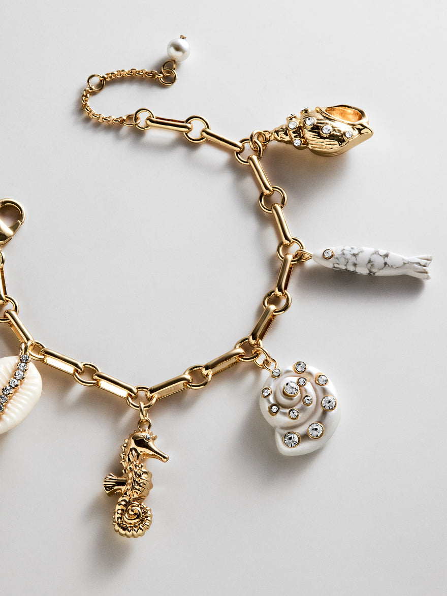 Salt Air Charm Bracelet - Gold
