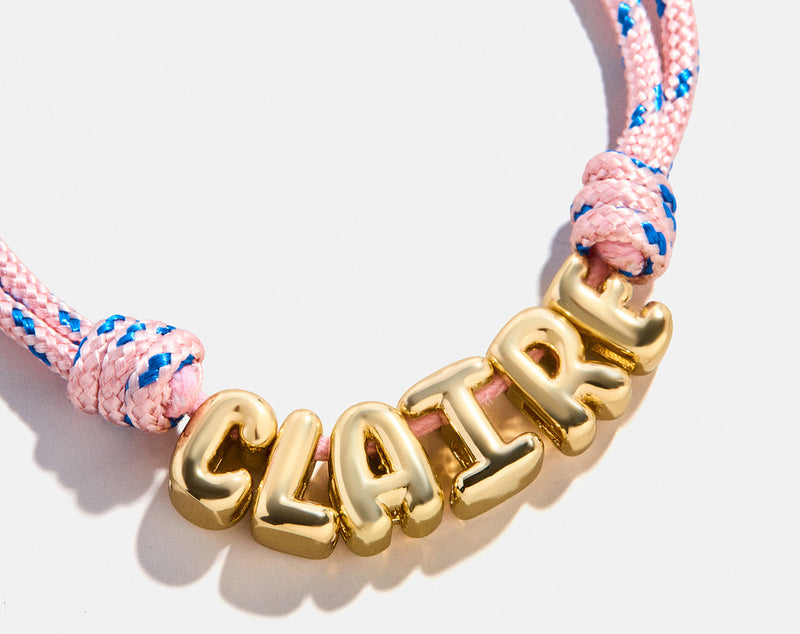 BaubleBar Bubble Letter Custom Paracord Necklace - Soft Pink - 
    Enjoy 20% Off Custom Jewelry
  
