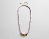 BaubleBar Bubble Letter Custom Paracord Necklace - Soft Pink - 
    Enjoy 20% Off Custom Jewelry
  
