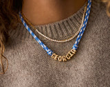 BaubleBar Bubble Letter Custom Paracord Necklace - Blue/White - 
    Ends Tomorrow: Enjoy 20% Off Custom Jewelry
  
