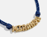 BaubleBar Bubble Letter Custom Paracord Necklace - Navy/White - 
    Personalized name necklace
  
