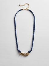 BaubleBar Bubble Letter Custom Paracord Necklace - Navy/White - 
    Personalized name necklace
  
