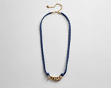 BaubleBar Bubble Letter Custom Paracord Necklace - Navy/White - 
    Personalized name necklace
  
