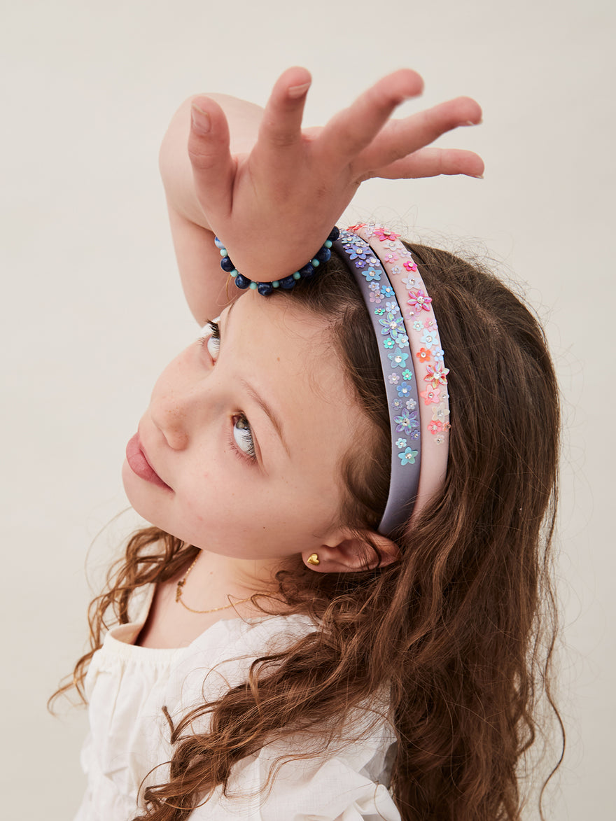 Flower Power Kids' Headband - Blue