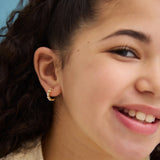 Shining Star Kids' Earrings - Gold/Pavé