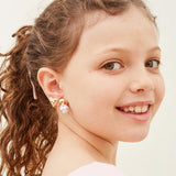 Tiny Treasures Kids' Clip-On Earring Set - Gold/Pearl