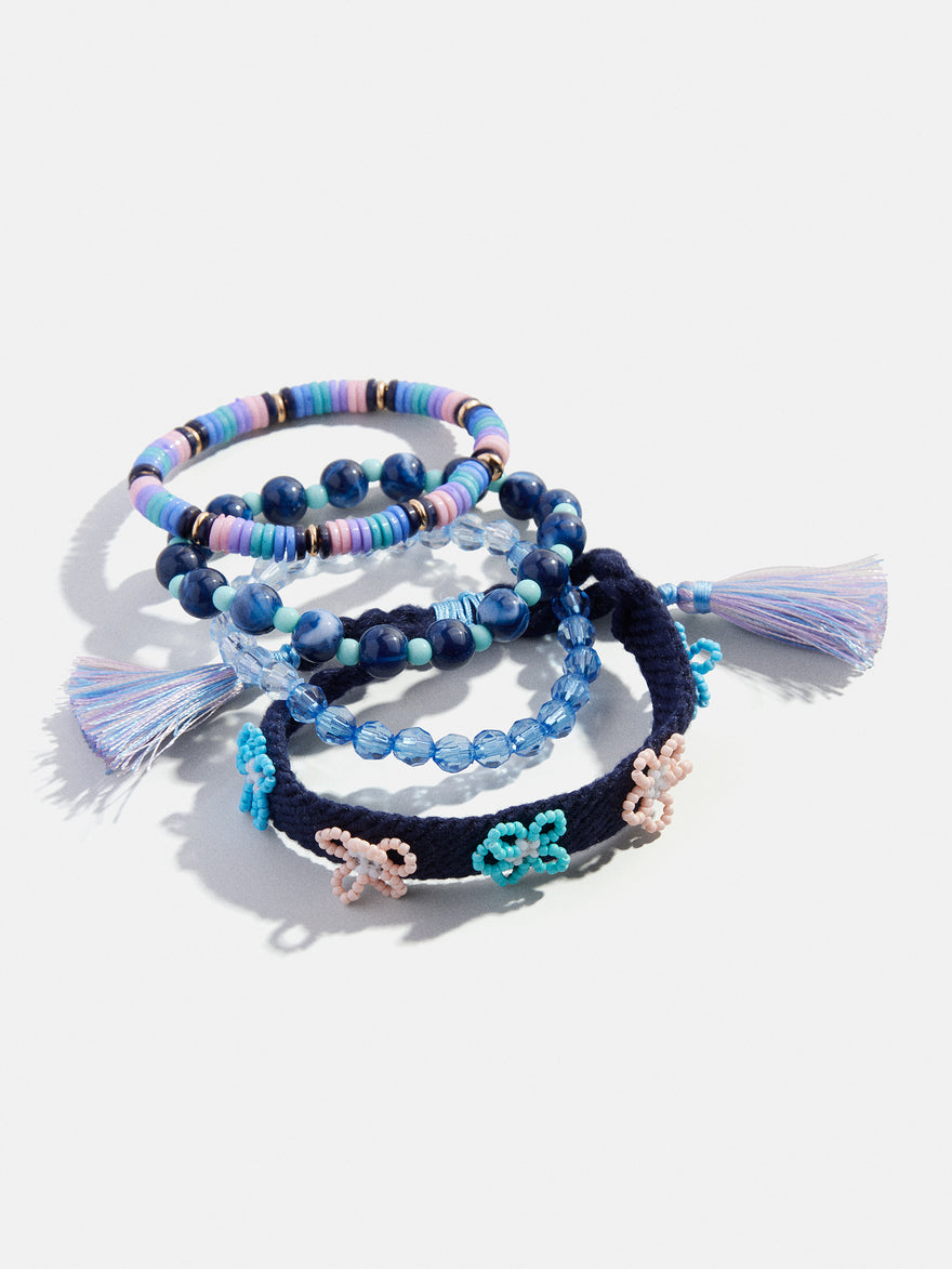 Flower Child Kids Bracelet Set - Blue