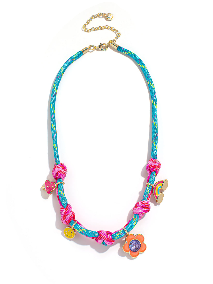 Knotty But Nice Kids Charm Necklace - Flower