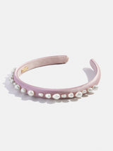 BaubleBar Pearls Please Kids' Headband - Pink - 
    Pink headband with pearls 
  
