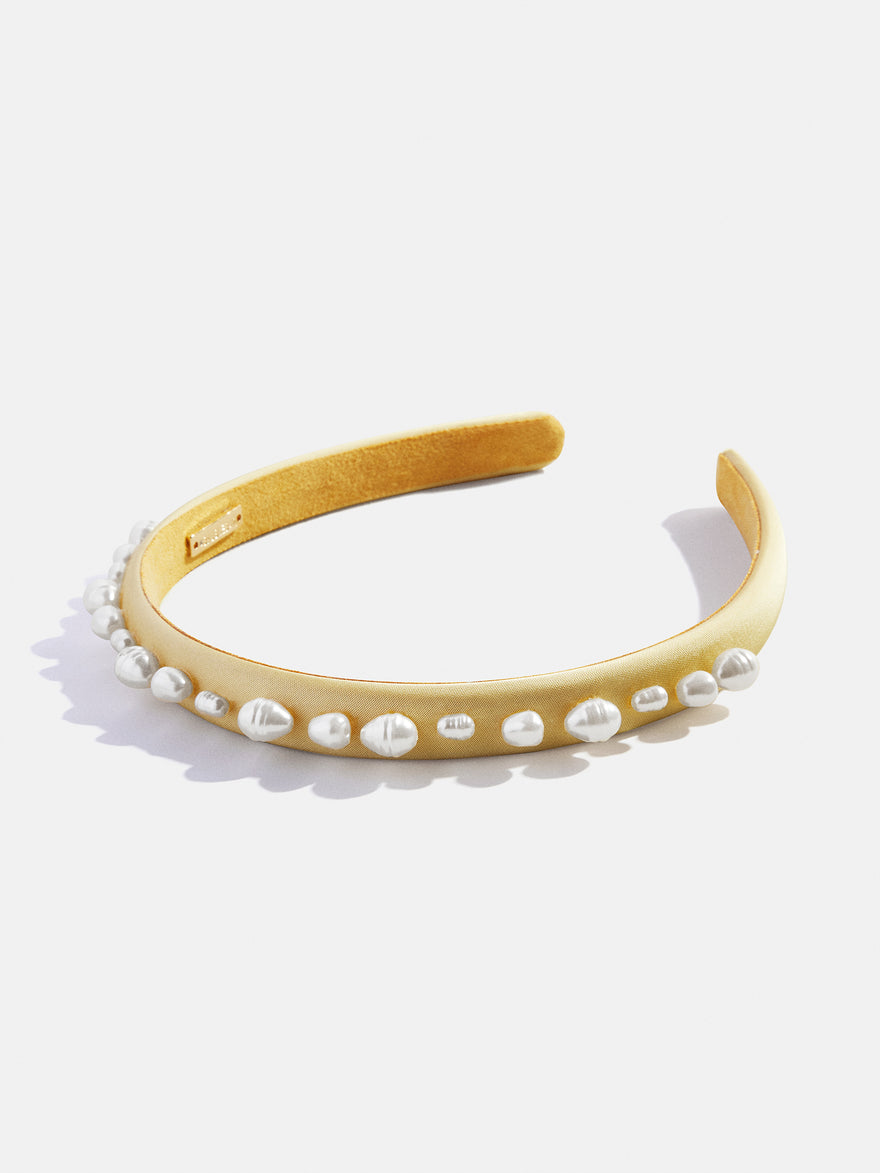 Pearls Please Kids' Headband - Yellow