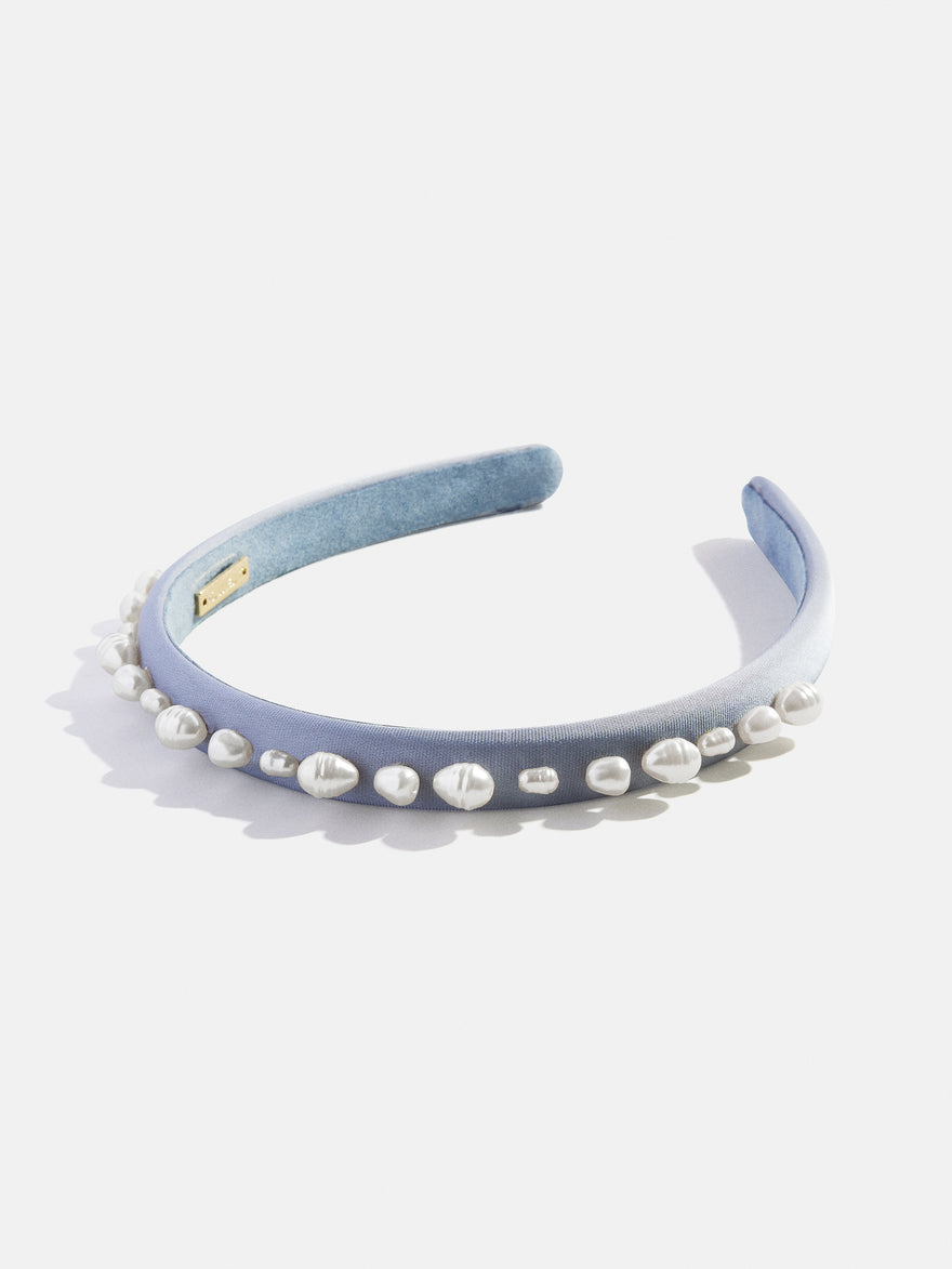 Pearls Please Kids' Headband - Blue