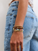 BaubleBar Block Letter Tennis Bracelet - Initial Tennis Bracelet - 
    Personalized Gold Initial Tennis Bracelet
  
