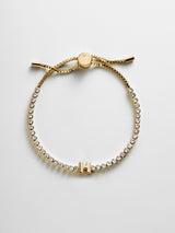 BaubleBar H - 
    Personalized Gold Initial Tennis Bracelet
  
