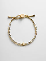 BaubleBar L - 
    Personalized Gold Initial Tennis Bracelet
  

