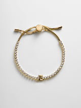 BaubleBar Z - 
    Personalized Gold Initial Tennis Bracelet
  
