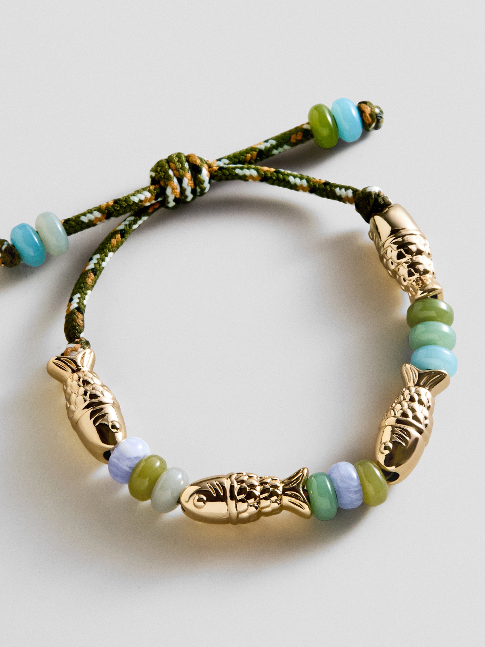 Happy Here Beaded Bracelet - Fish