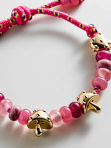 BaubleBar Happy Here Beaded Bracelet - Mushroom - 
    Charm bracelet for stacking 
  
