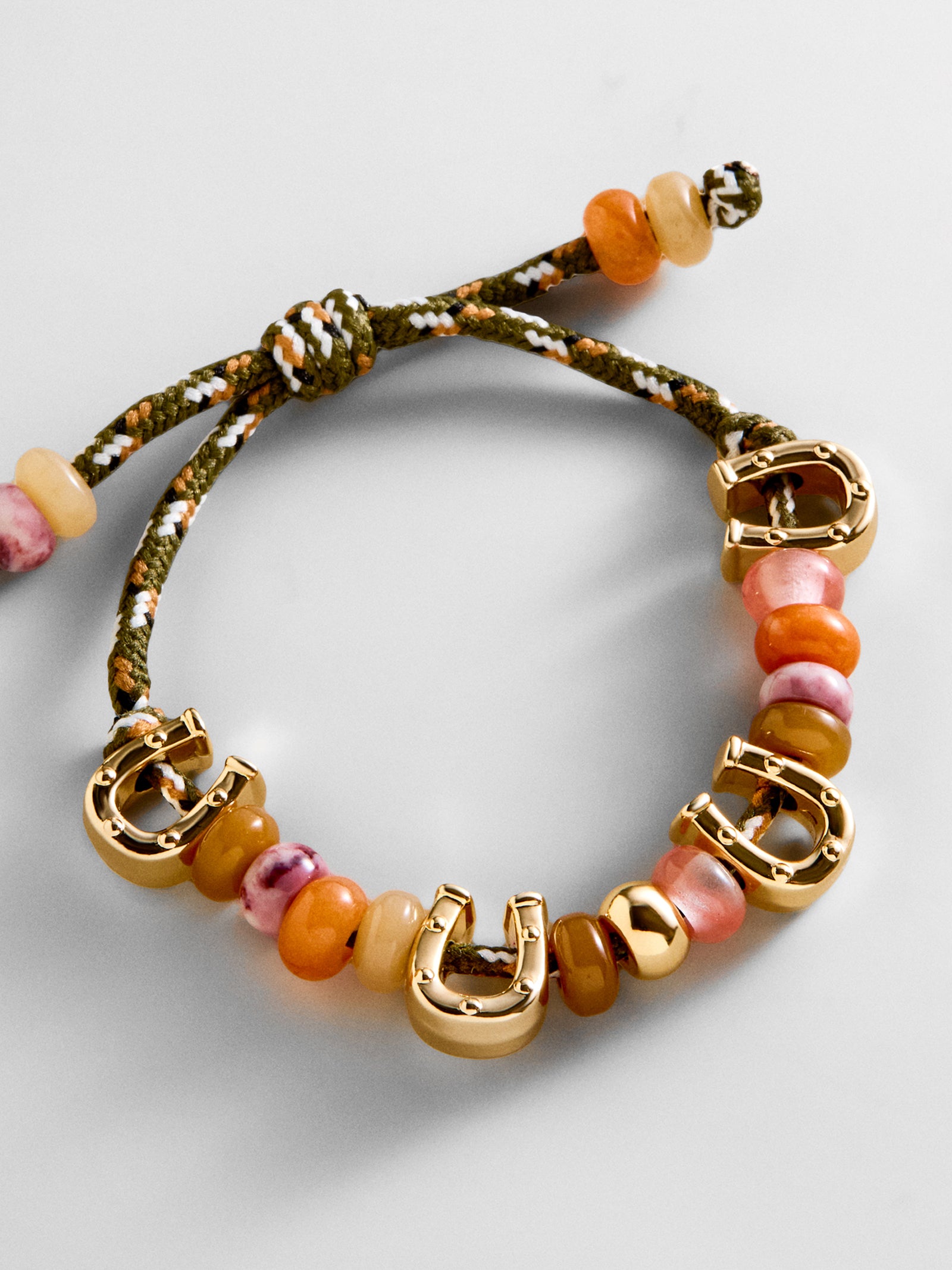 Happy Here Beaded Bracelet - Horseshoe – Big Summer Kickoff