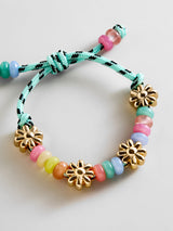 BaubleBar Happy Here Beaded Bracelet - Flower - 
    Charm bracelet for stacking 
  

