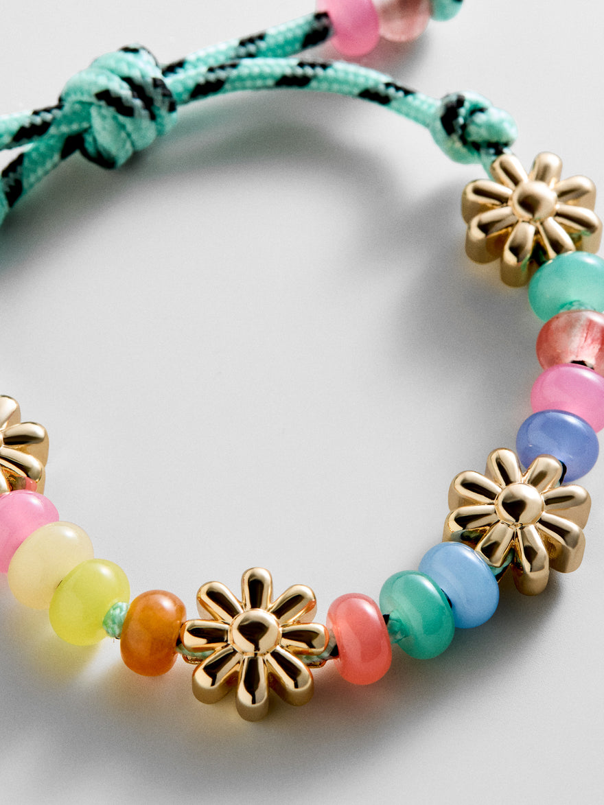 Happy Here Beaded Bracelet - Flower