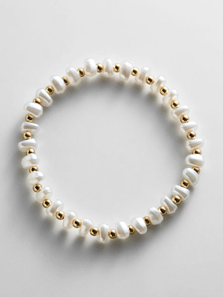 Ginnie Pearl Bracelet - Alternating Pearl – Big Summer Kickoff