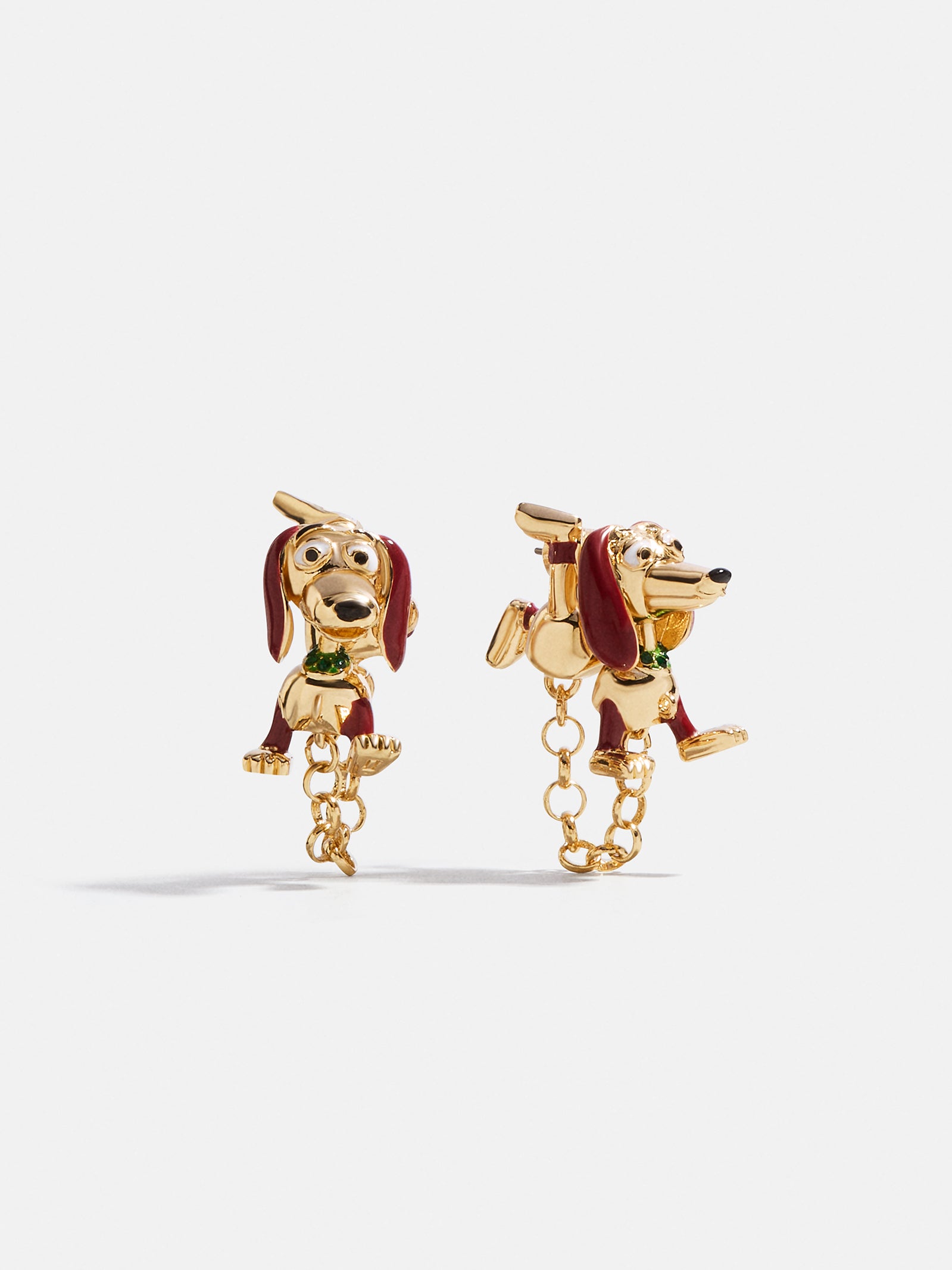 Disney Pixar Slinky Dog Earrings - Gold/Pavé