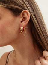 BaubleBar Disney Pixar Slinky Dog Earrings - Gold/Pavé - 
    Gold Toy Story earrings 
  

