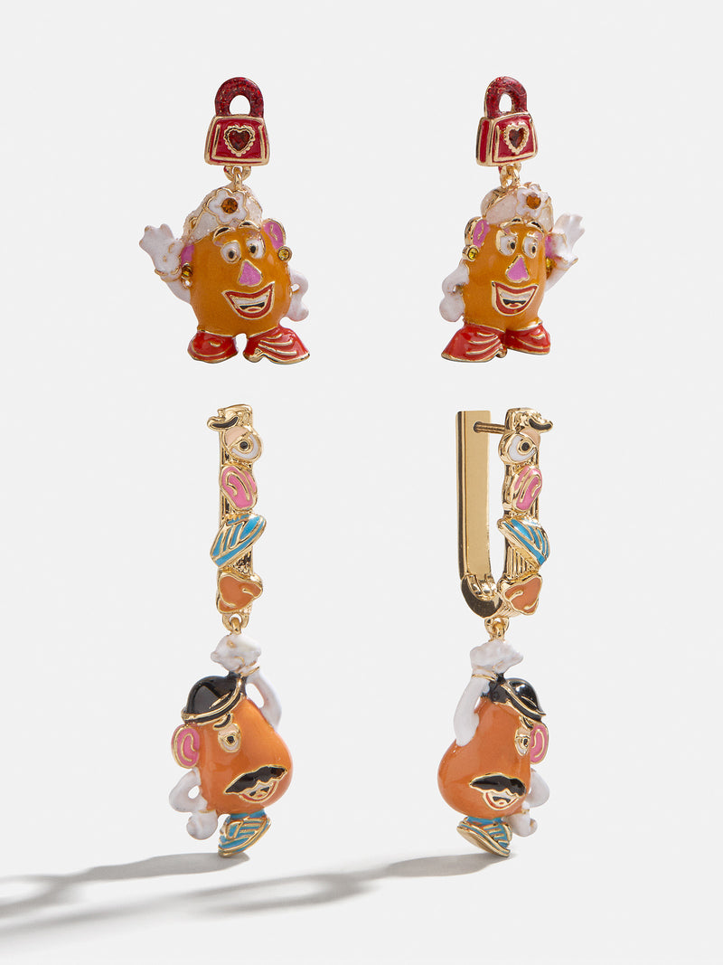 Disney Pixar Mr. Potato Head & Mrs. Potato Head Earring Set - Mr. & Mrs. Potato Head