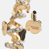 Disney Pixar Slinky Dog Cuff Ring - Gold/Pavé