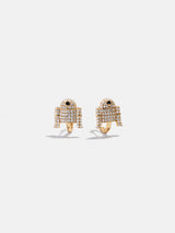 BaubleBar STAR WARS™ R2-D2™ 14K Gold Plated Sterling Silver Earrings - R2-D2 - 
    Gold huggies with charm
  
