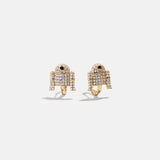 STAR WARS™ R2-D2™ 14K Gold Plated Sterling Silver Earrings - R2-D2